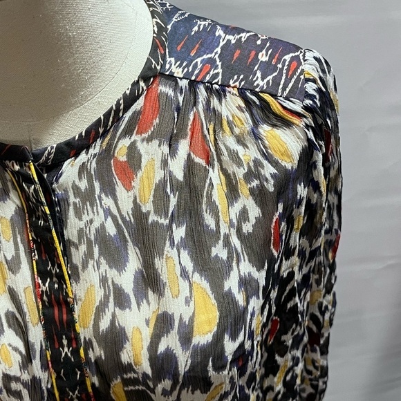 Isabel Marant Blouse Pilay Multi
Printed Silk Sheer SZ 36/US SM Long Sleeve Top - Picture 12 of 16